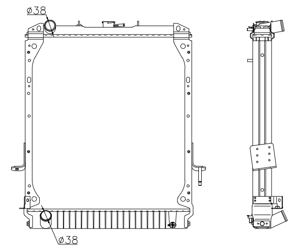 Isuzu Trucks Truck Radiator YF-IZ025