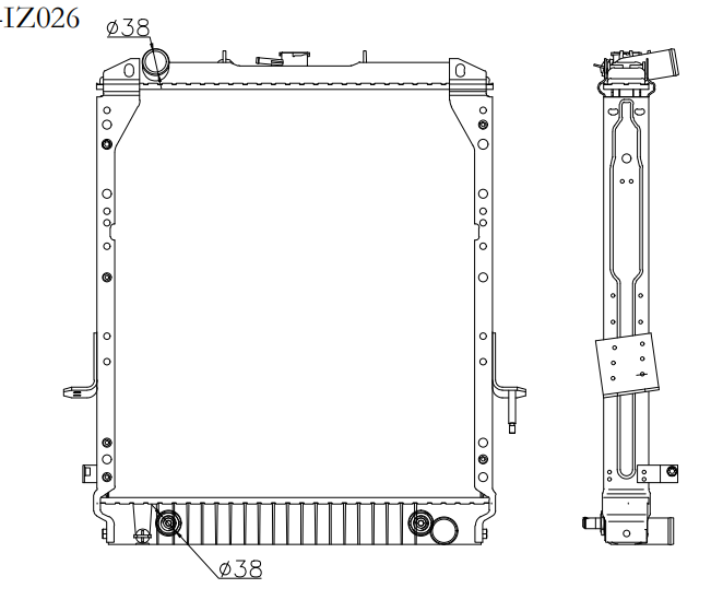 Isuzu Trucks Truck Radiator YF-IZ026