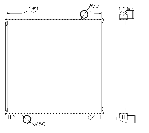 Isuzu Trucks Truck Radiator YF-IZ027