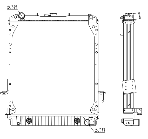 Isuzu Trucks Truck Radiator YF-IZ028