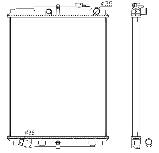 Isuzu Trucks Truck Radiator YF-IZ029