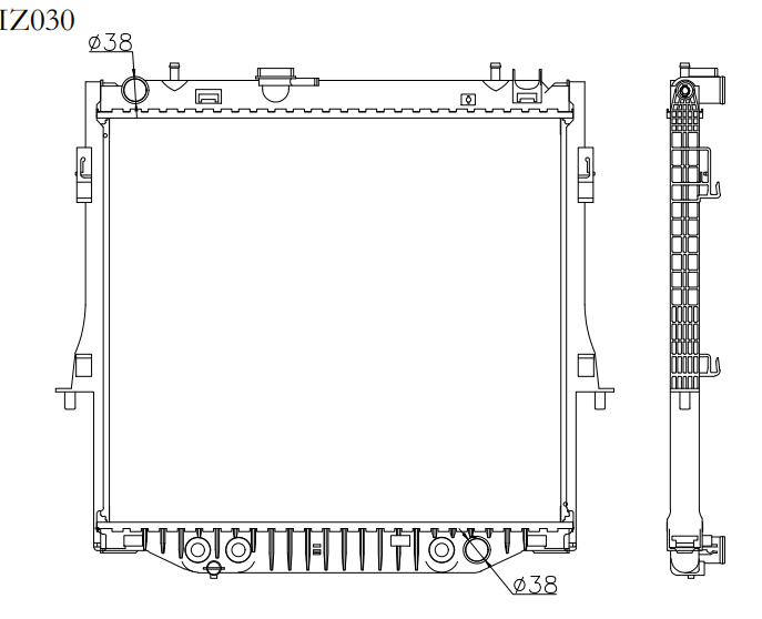 Isuzu Trucks Truck Radiator YF-IZ030