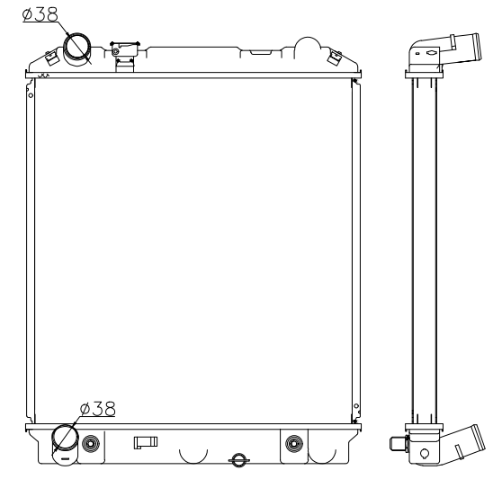 Isuzu Trucks Truck Radiator YF-IZ033