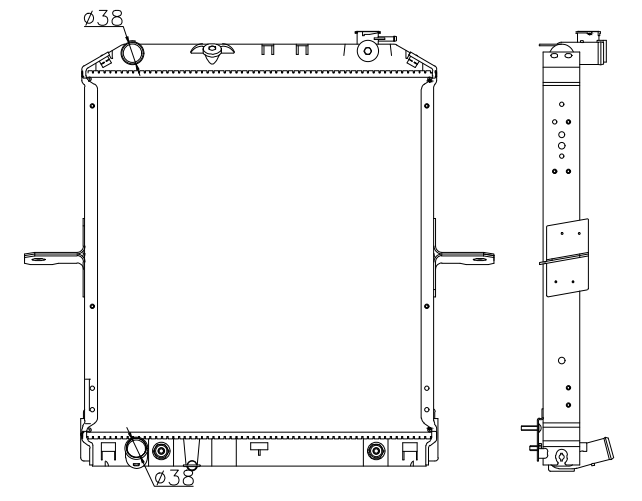 Isuzu Trucks Truck Radiator YF-IZ035