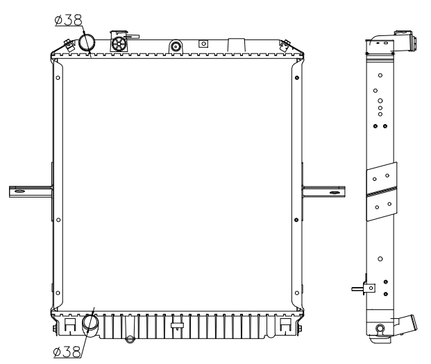 Isuzu Trucks Truck Radiator YF-IZ036
