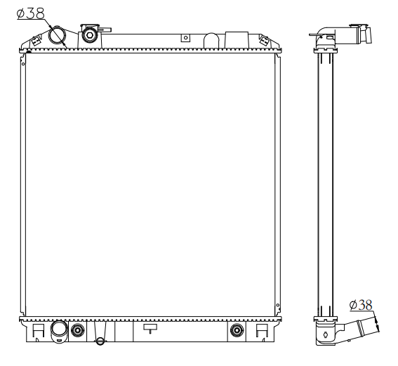 Isuzu Trucks Truck Radiator YF-IZ040