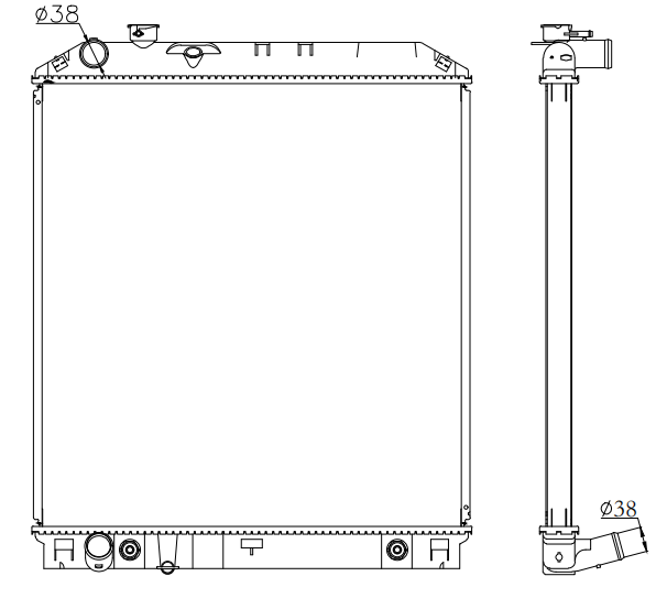 Isuzu Trucks Truck Radiator YF-IZ041