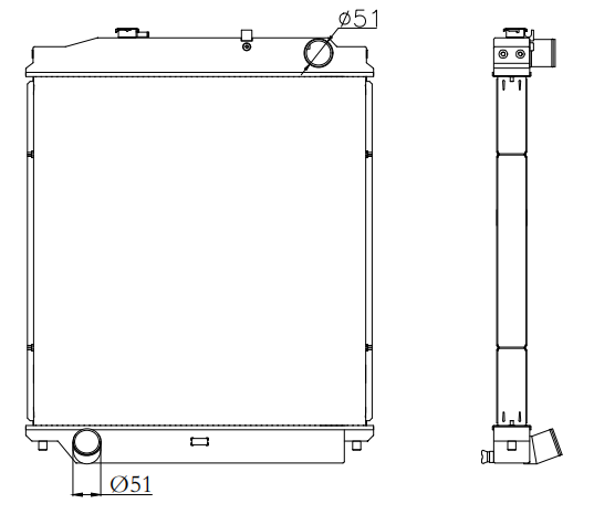 Isuzu Trucks Truck Radiator YF-IZ043