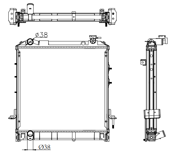 Isuzu Trucks Truck Radiator YF-IZ045