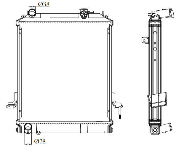 Isuzu Trucks Truck Radiator YF-IZ047