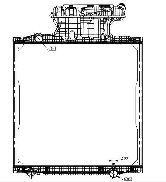 MAN Trucks Truck Radiator YF-MN015