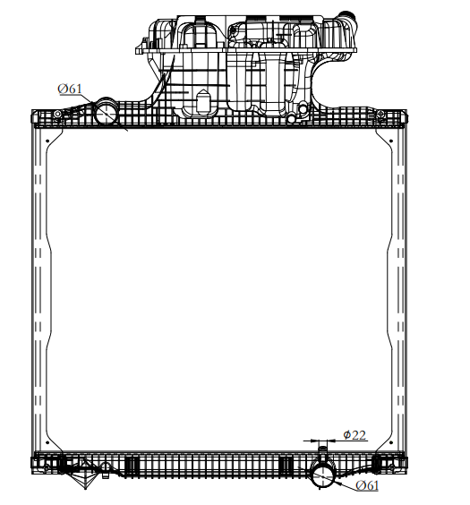 MAN Trucks Truck Radiator YF-MN016
