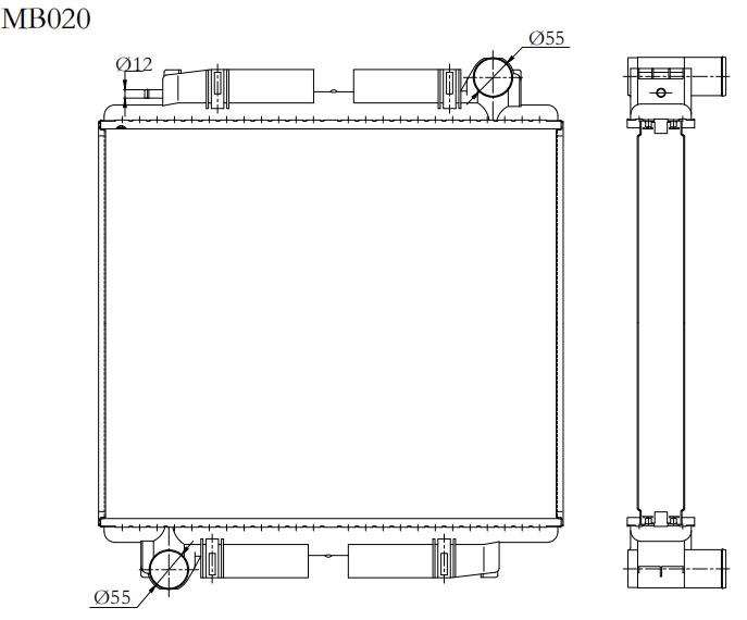 Mercedes-Benz Trucks Truck Radiator YF-MB020