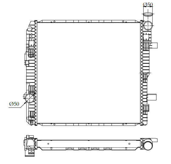 Mercedes-Benz Trucks Truck Radiator YF-MB023