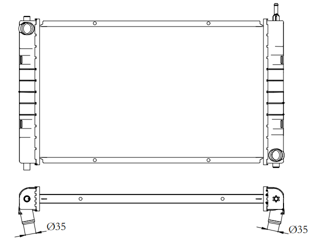 Mercedes-Benz Trucks Truck Radiator YF-MB032