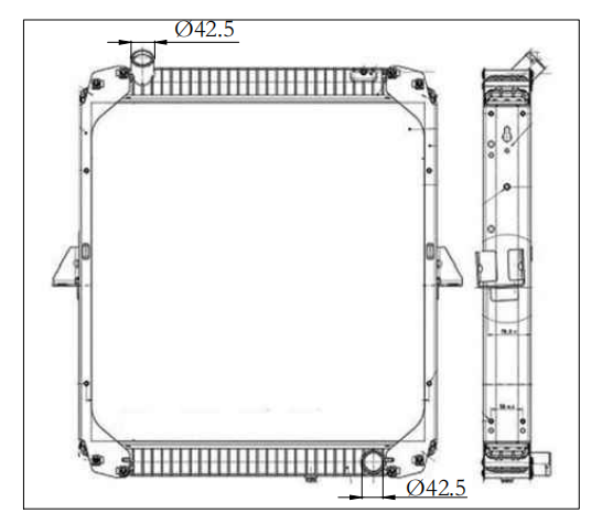 Mercedes-Benz Trucks Truck Radiator YF-MB034