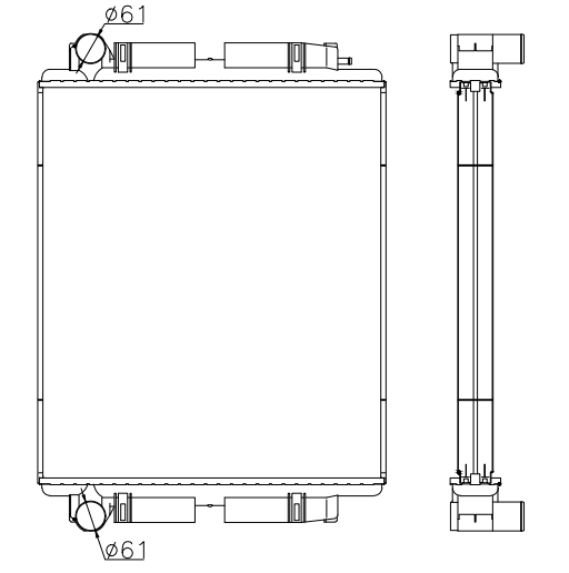 Mercedes-Benz Trucks Truck Radiator YF-MB036