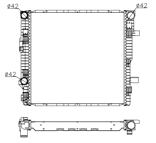 Mercedes-Benz Trucks Truck Radiator YF-MB055