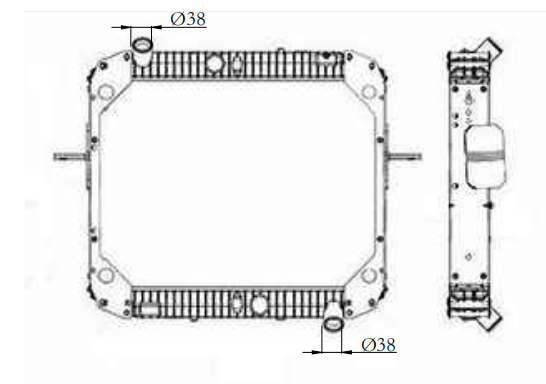 Mercedes-Benz Trucks Truck Radiator YF-MB057