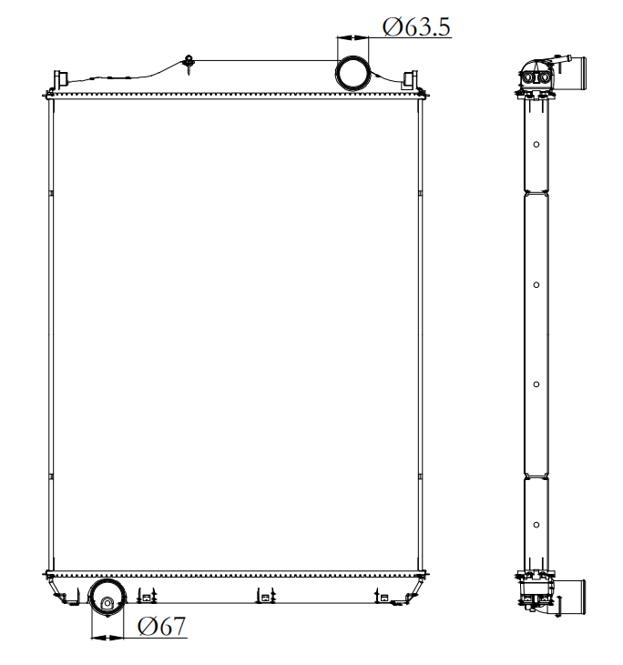 Mitsubishi Trucks Truck Radiator YF-MI016