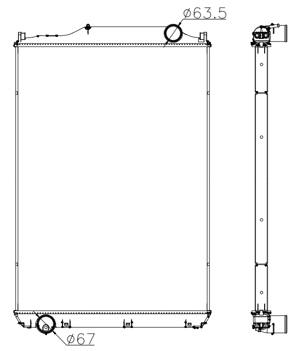 Mitsubishi Trucks Truck Radiator YF-MI017