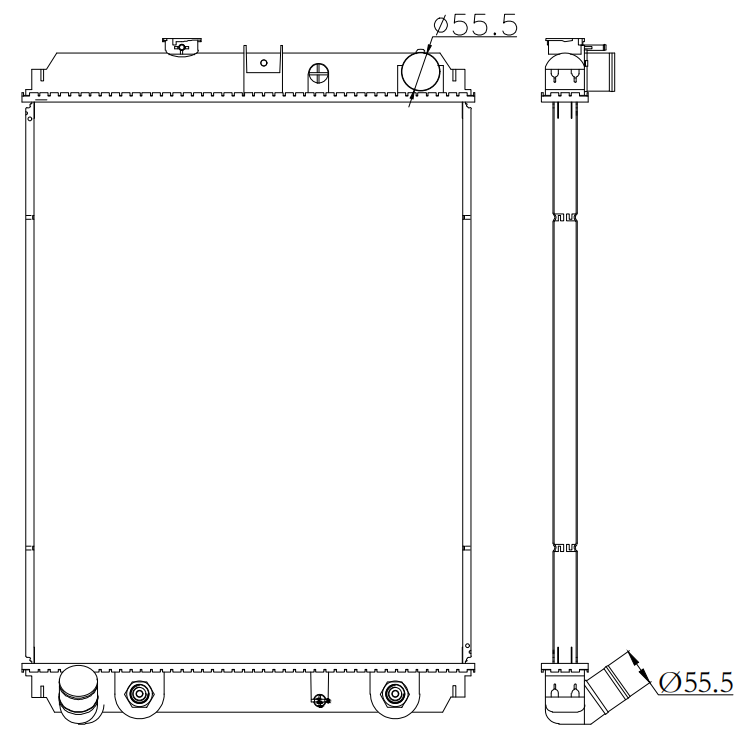 Mitsubishi Trucks Truck Radiator YF-MI018