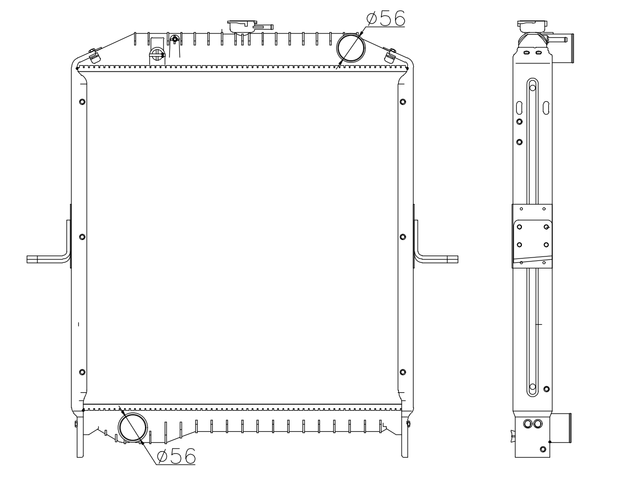 Nissan Trucks Truck Radiator YF-NS003