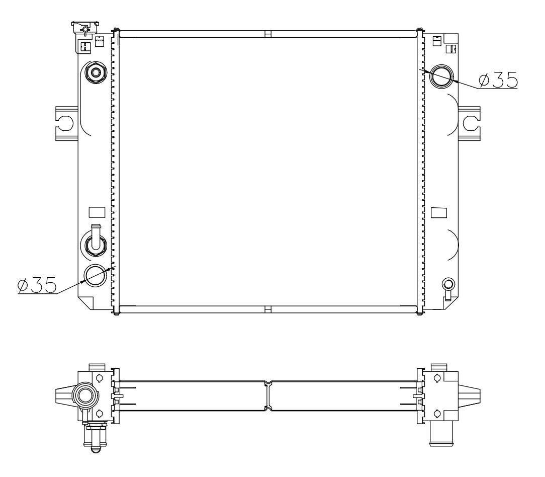 Nissan Trucks Truck Radiator YF-NS004