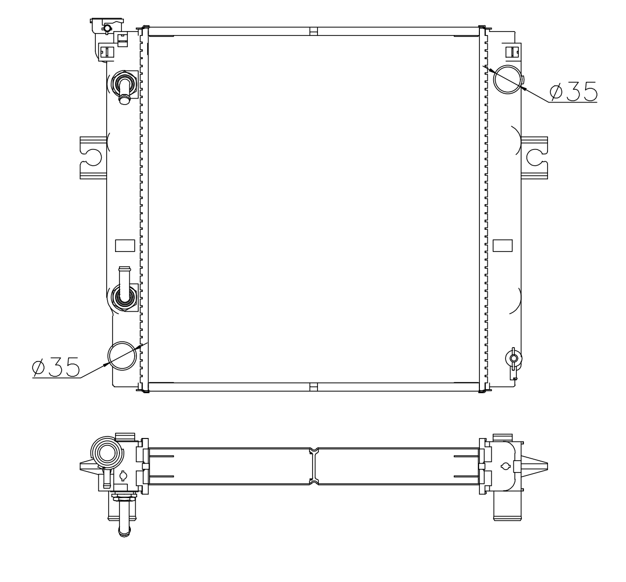 Nissan Trucks Truck Radiator YF-NS005