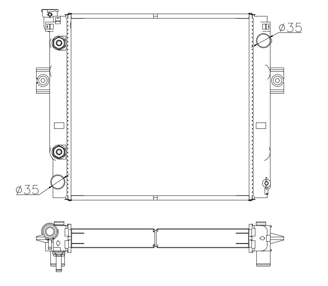 Nissan Trucks Truck Radiator YF-NS006
