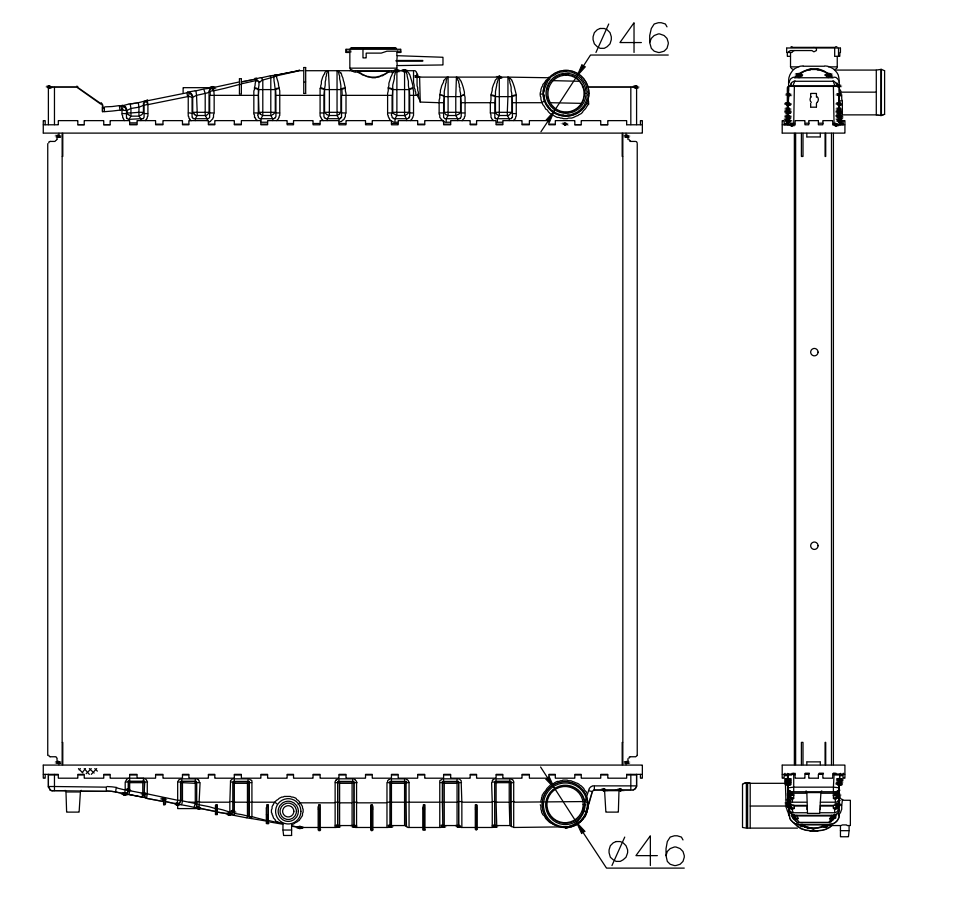 Nissan Trucks Truck Radiator YF-NS007