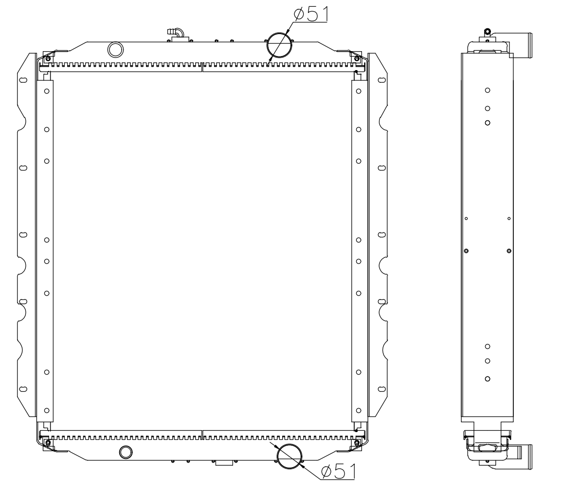 Nissan Trucks Truck Radiator YF-NS009