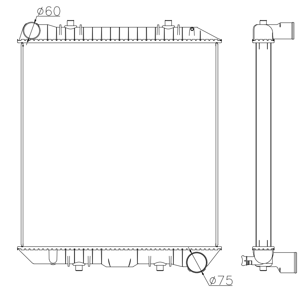 Nissan Trucks Truck Radiator YF-NS010