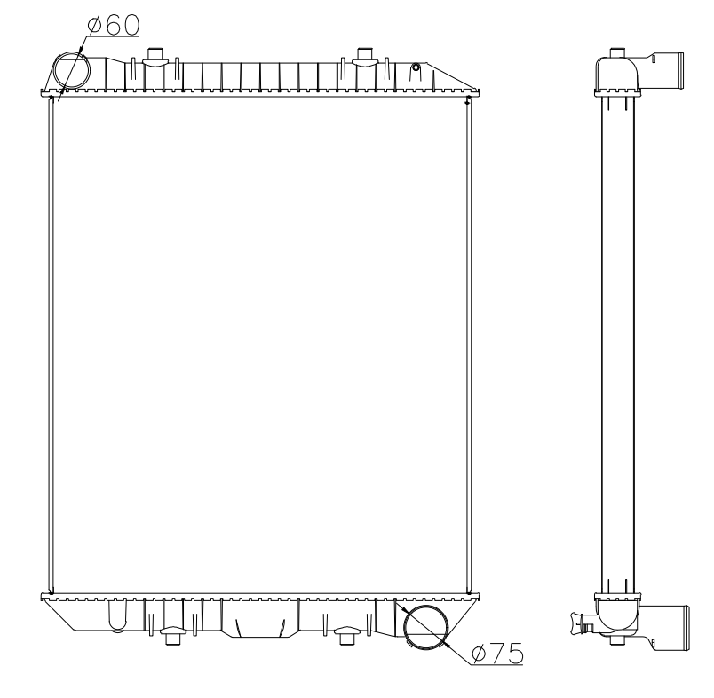 Nissan Trucks Truck Radiator YF-NS012
