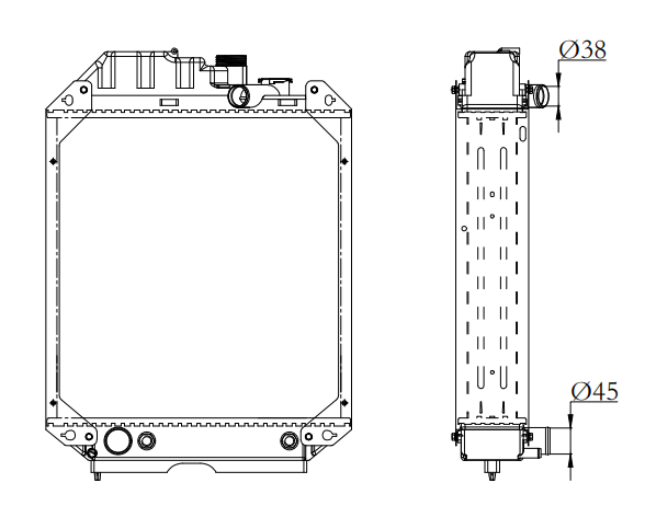 Perkins Generator & Industrial Radiator YF-PE-12
