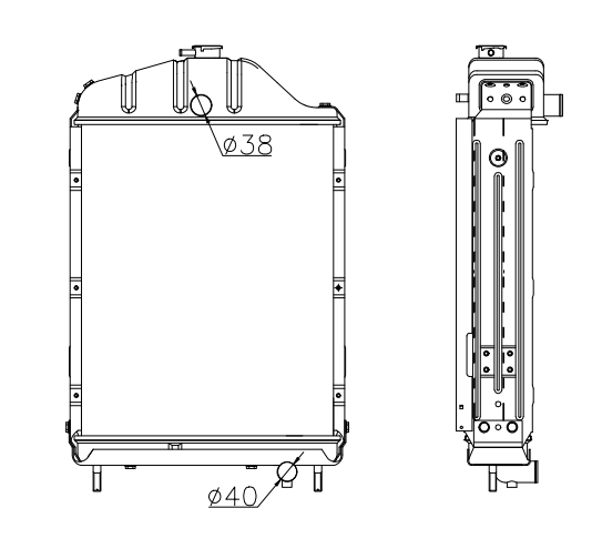 Perkins Generator & Industrial Radiator YF-PE-24