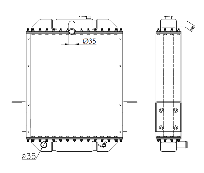 Perkins Generator & Industrial Radiator YF-PE-44