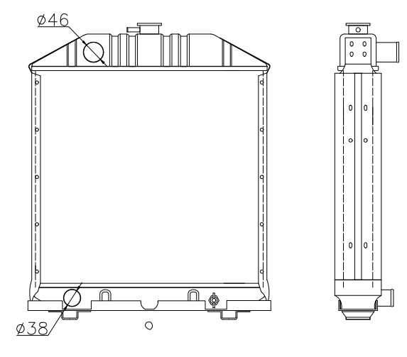 Perkins Generator & Industrial Radiator YF-PE-46