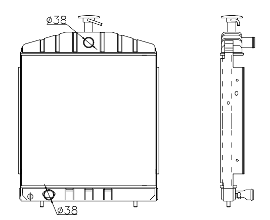 Perkins Generator & Industrial Radiator YF-PE-62