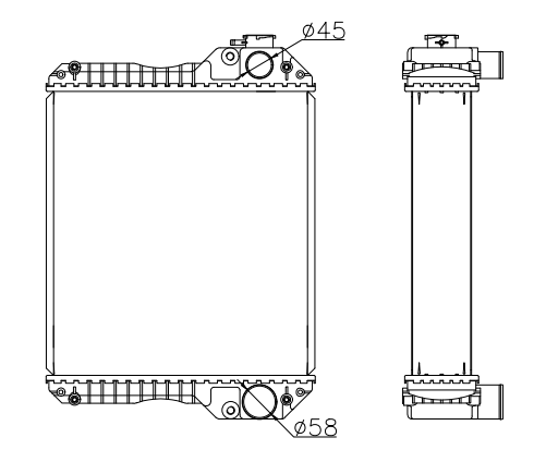 Perkins Generator & Industrial Radiator YF-PE-82