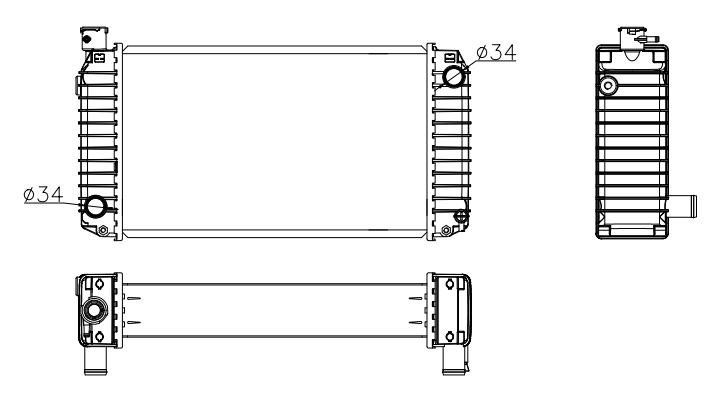 Perkins Generator & Industrial Radiator YF-PE-83