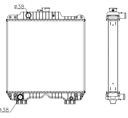 Perkins Generator & Industrial Radiator YF-PE-94