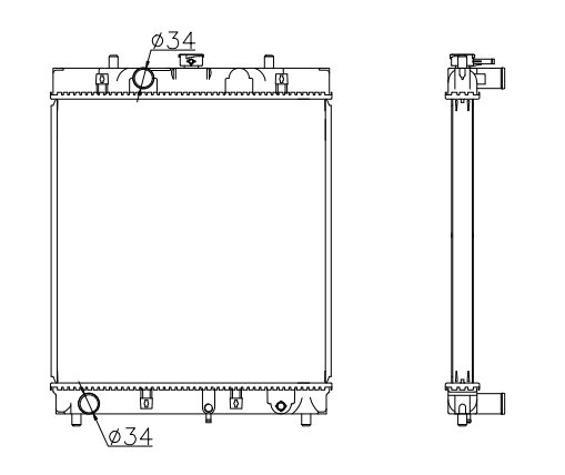 Perkins Generator & Industrial Radiator YF-PE-105