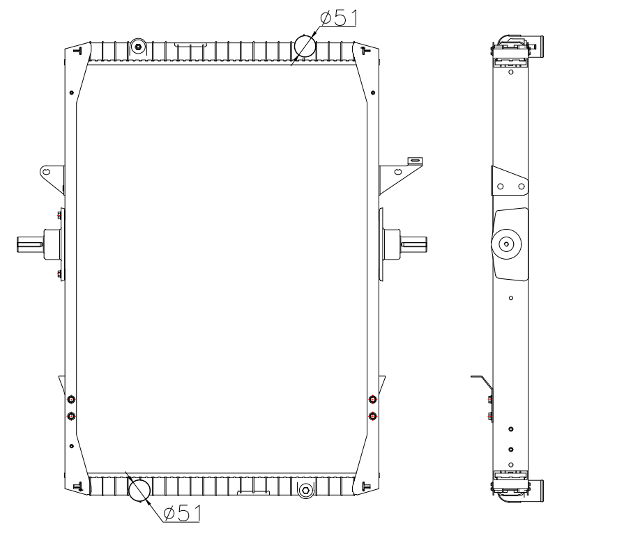 RVI Truck Radiator YF-RVI-001