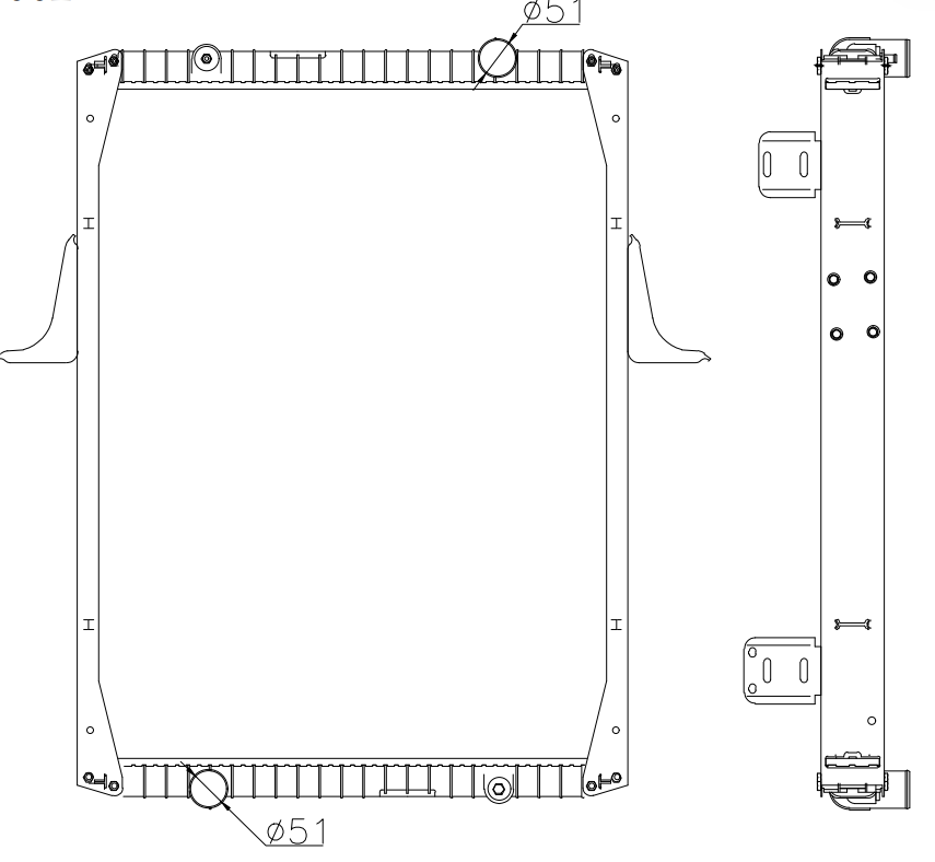 RVI Truck Radiator YF-RVI-002