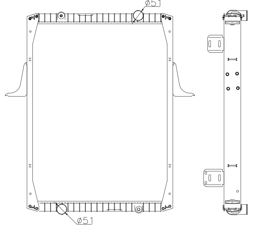 RVI Truck Radiator YF-RVI-003