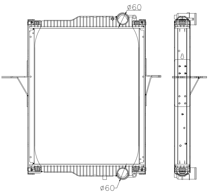 RVI Truck Radiator YF-RVI-006
