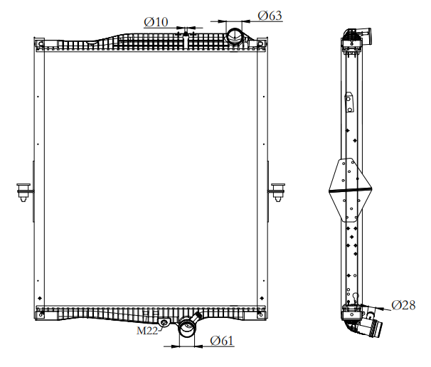 RVI Truck Radiator YF-RVI-011