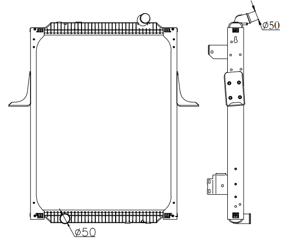 RVI Truck Radiator YF-RVI-013