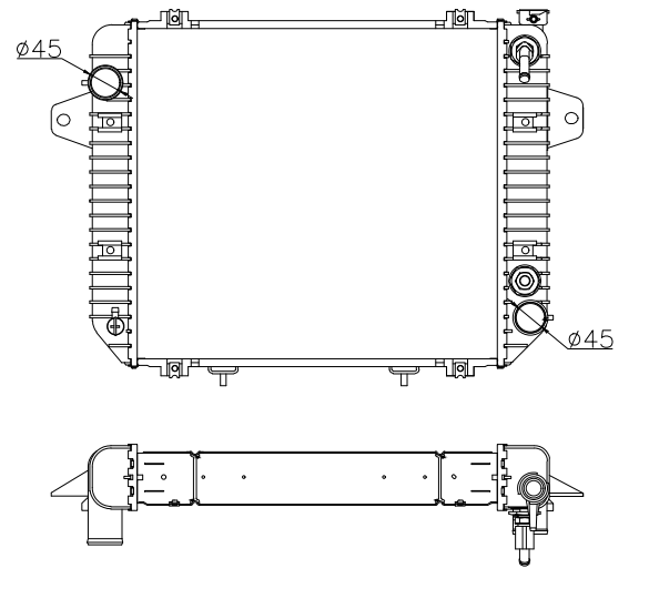 RVI Truck Radiator YF-RVI-014